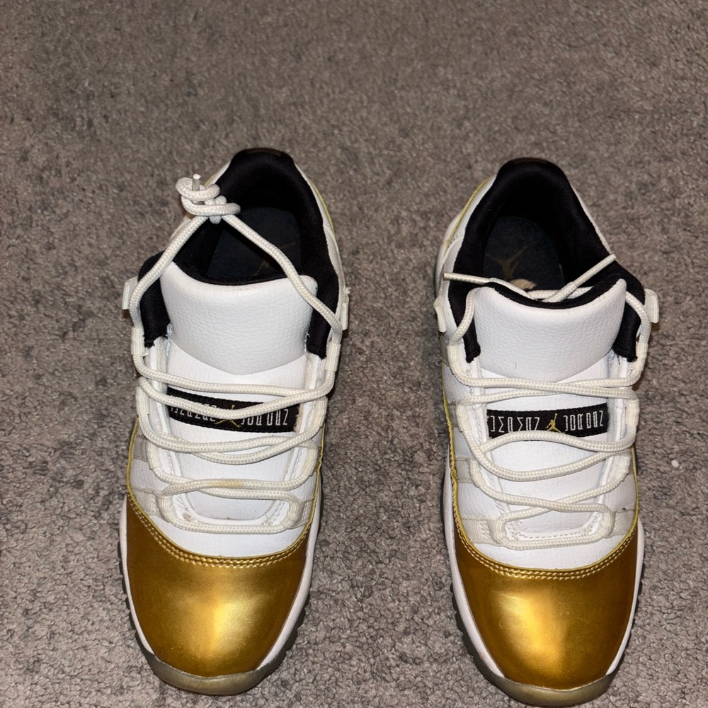 Gold and White Sneakers